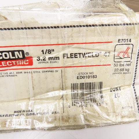 Lincoln Electric E7014 Fleetweld 47 1/8" x 14" Welding Electrode 3 Lbs.