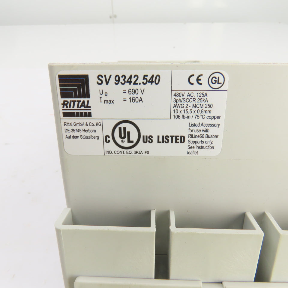 Rittal SV 9342.540 160A 690V Circuit Breaker Component Adaptor