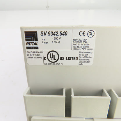 Rittal SV 9342.540 160A 690V Circuit Breaker Component Adaptor