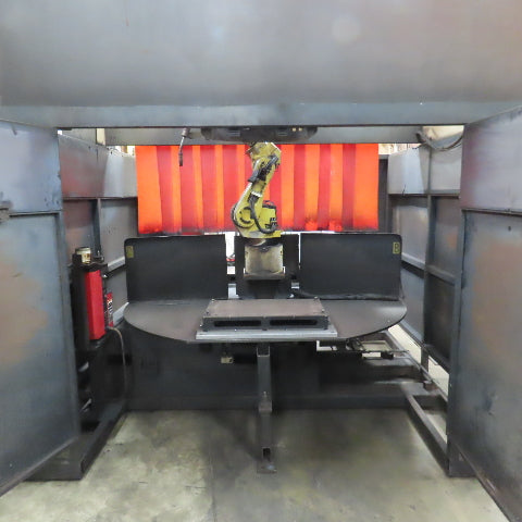 Lincoln ED4102016 Fanuc 6 Axis Dual Zone Robotic Welding Cell 480V 3PH No Welder