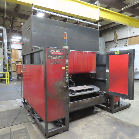 Lincoln ED4102016 Fanuc 6 Axis Dual Zone Robotic Welding Cell 480V 3PH No Welder
