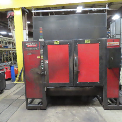 Lincoln ED4102016 Fanuc 6 Axis Dual Zone Robotic Welding Cell 480V 3PH No Welder