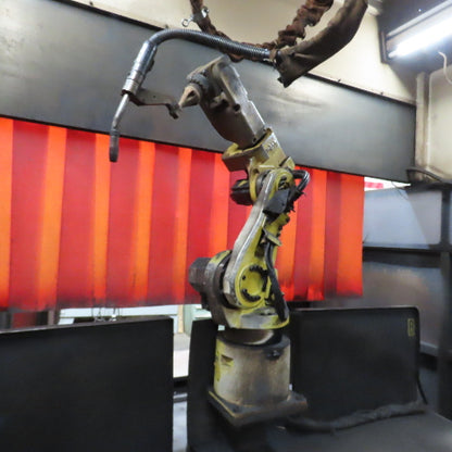 Lincoln ED4102016 Fanuc 6 Axis Dual Zone Robotic Welding Cell 480V 3PH No Welder