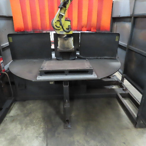 Lincoln ED4102016 Fanuc 6 Axis Dual Zone Robotic Welding Cell 480V 3PH No Welder