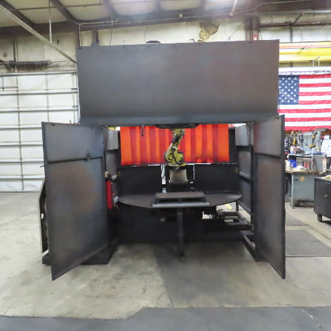 Lincoln ED4102016 Fanuc 6 Axis Dual Zone Robotic Welding Cell 480V 3PH No Welder