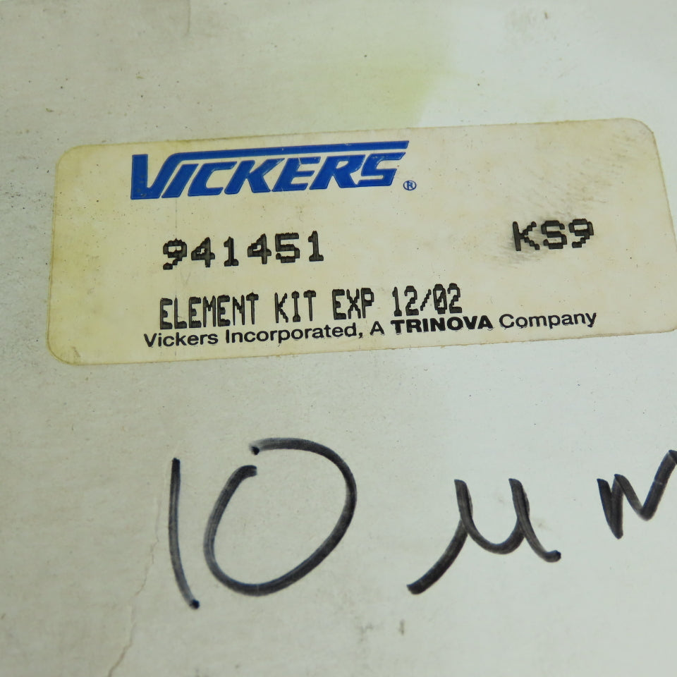 Vickers 941451 Filter element Kit EXP 12/02 Lot of 2