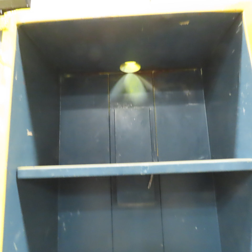 Wilray Flammable Liquid Storage Safety Fire Cabinet 2 Shelf Yellow 39 x 28 x 16"
