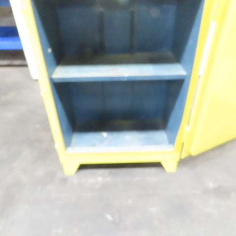 Wilray Flammable Liquid Storage Safety Fire Cabinet 2 Shelf Yellow 39 x 28 x 16"