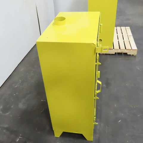 Wilray Flammable Liquid Storage Safety Fire Cabinet 2 Shelf Yellow 39 x 28 x 16"