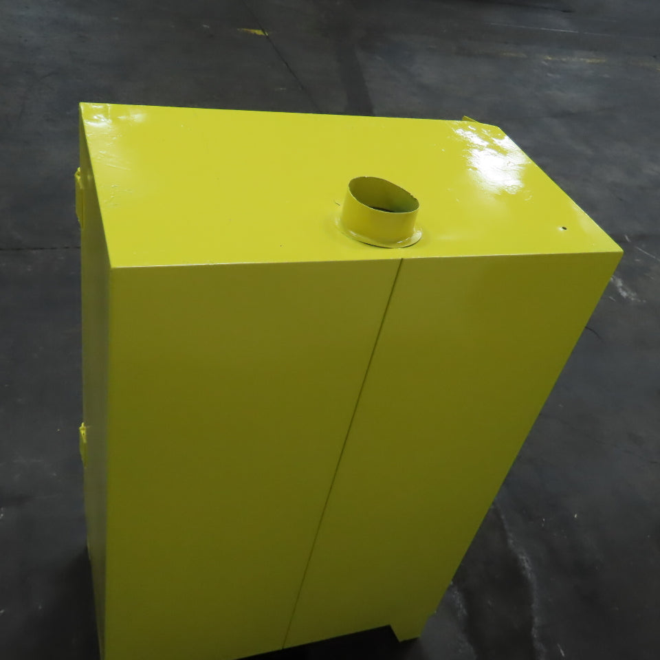 Wilray Flammable Liquid Storage Safety Fire Cabinet 2 Shelf Yellow 39 x 28 x 16"