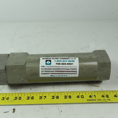 Norman Filter Company 4316AF-B10CN Inline Filter Assembly 3000 PSI 1" FPT