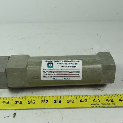 Norman Filter Company 4316AF-B10CN Inline Filter Assembly 3000 PSI 1" FPT