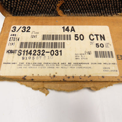 Hobart 14A 3/32 x 14" All Position Welding Electrode 39Lbs