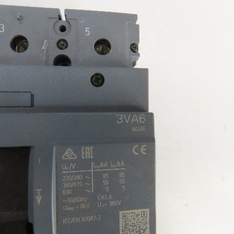 Siemens 3VA6340-5HL31 400A Molded Case Circuit Breaker 600V Adjustable Trip