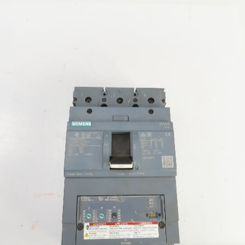 Siemens 3VA6340-5HL31 400A Molded Case Circuit Breaker 600V Adjustable Trip