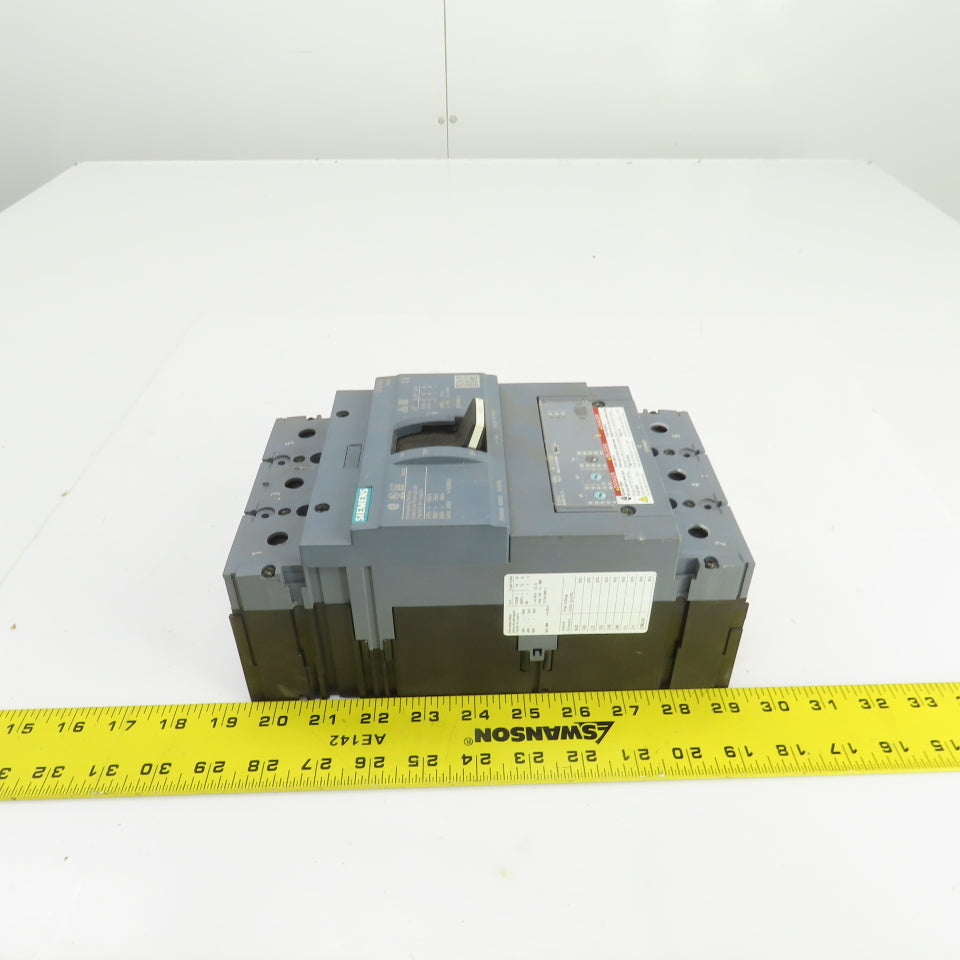 Siemens 3VA6340-5HL31 400A Molded Case Circuit Breaker 600V Adjustable Trip
