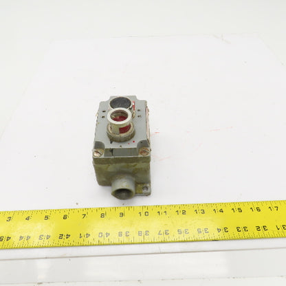 Killark XCS-0B13-U Control Station Push Button Switch/Pilot Light 600V Hazardous