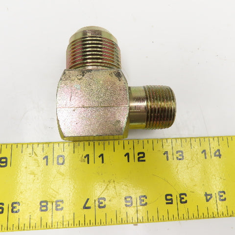 3/4" NPSM Male x 1" JIC Male Flare Elbow 90°