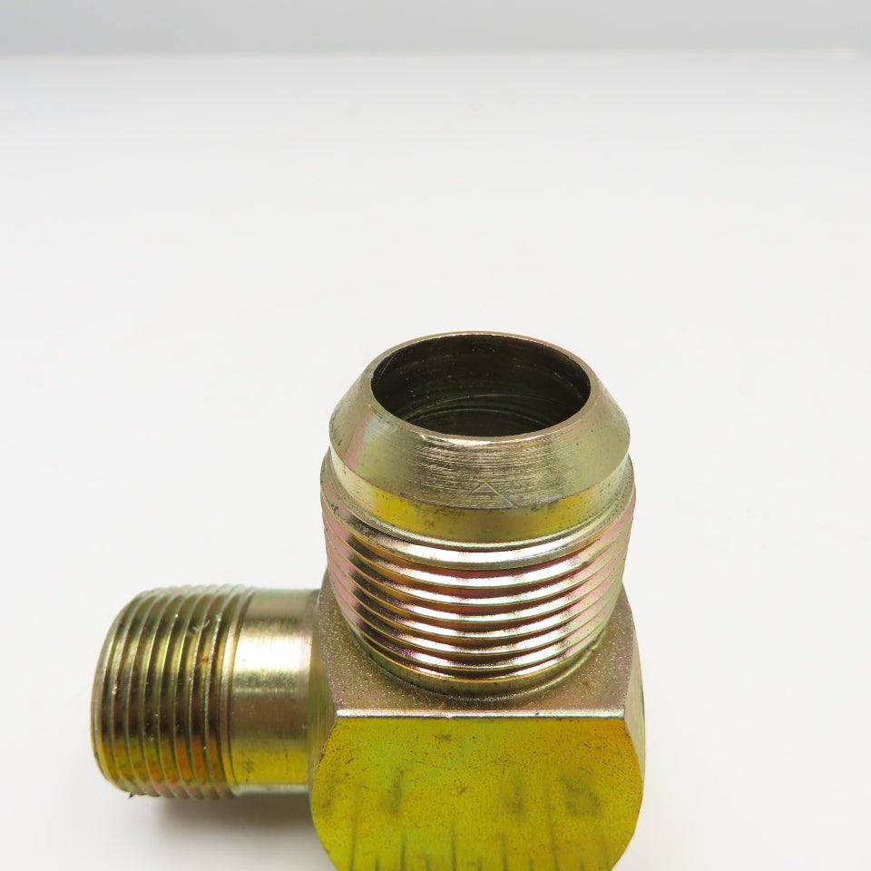 3/4" NPSM Male x 1" JIC Male Flare Elbow 90°
