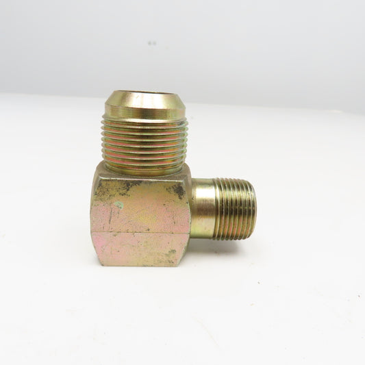 3/4" NPSM Male x 1" JIC Male Flare Elbow 90°