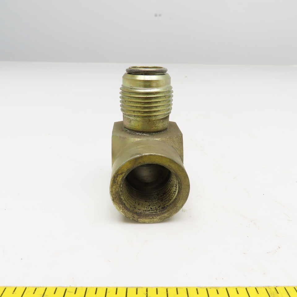 3/4" NPTF x 3/4" JIC O-Ring Seat Male Flare Elbow 90°