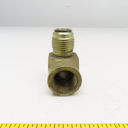 3/4" NPTF x 3/4" JIC O-Ring Seat Male Flare Elbow 90°