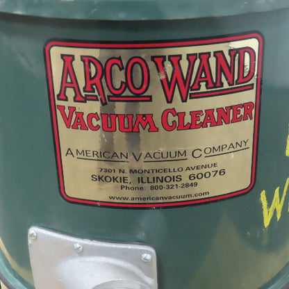 Arco Wand 1000-S 1HP Stationary Vacuum Cleaner 115V 1PH 4 Gallon Continuous Duty