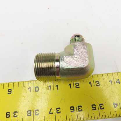 1/2" JIC Male Flare x 1" NPT Male Hydraulic Elbow 90°