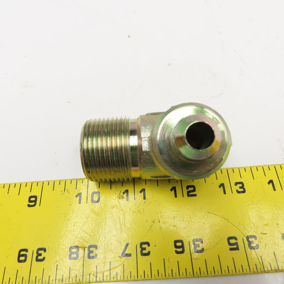 1/2" JIC Male Flare x 1" NPT Male Hydraulic Elbow 90°