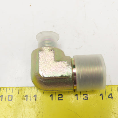 1/2" JIC Male Flare x 1" NPT Male Hydraulic Elbow 90°