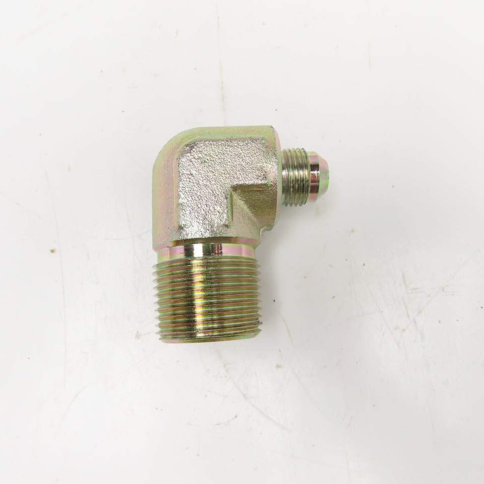 1/2" JIC Male Flare x 1" NPT Male Hydraulic Elbow 90°