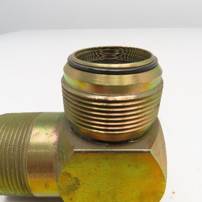 1-1/2" (-24) NPT x 1-1/2" JIC Male O-Ring Seat Hydraulic Elbow 90°