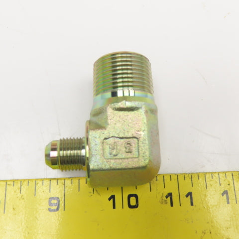Aeroquip 2024-12-6S 3/8" (-6) JIC Male x 3/4 (-12) NPTF Male Adaptor Lot Of 9
