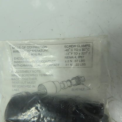 Allen Bradley 871A-TS5-N1 Terminal Chamber 5-Pin Strght Female Plug 16AWG Lot/4