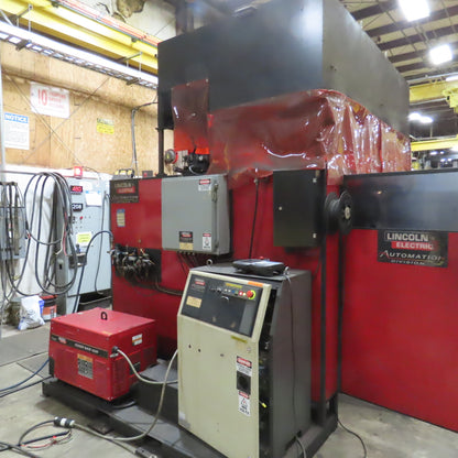 Lincoln Fanuc 6 Axis Dual Zone Robotic Welding Cell 480V 3PH 570A Power Wave 455
