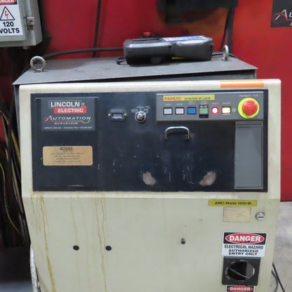 Lincoln Fanuc 6 Axis Dual Zone Robotic Welding Cell 480V 3PH 570A Power Wave 455