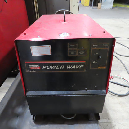 Lincoln Fanuc 6 Axis Dual Zone Robotic Welding Cell 480V 3PH 570A Power Wave 455