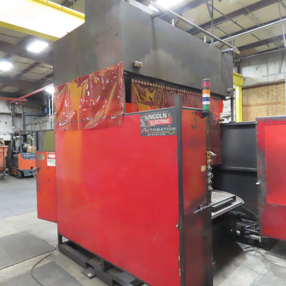 Lincoln Fanuc 6 Axis Dual Zone Robotic Welding Cell 480V 3PH 570A Power Wave 455