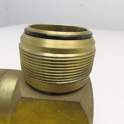 2-1/2" (-32) JIC ORS O-Ring Seal x 2-1/2" (-32) NPTF Male Elbow 90°