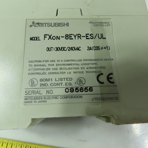 MITSUBISHI FXon-8EYR-ES/UL PLC Controller Output Module 30VDC/240VAC 2A