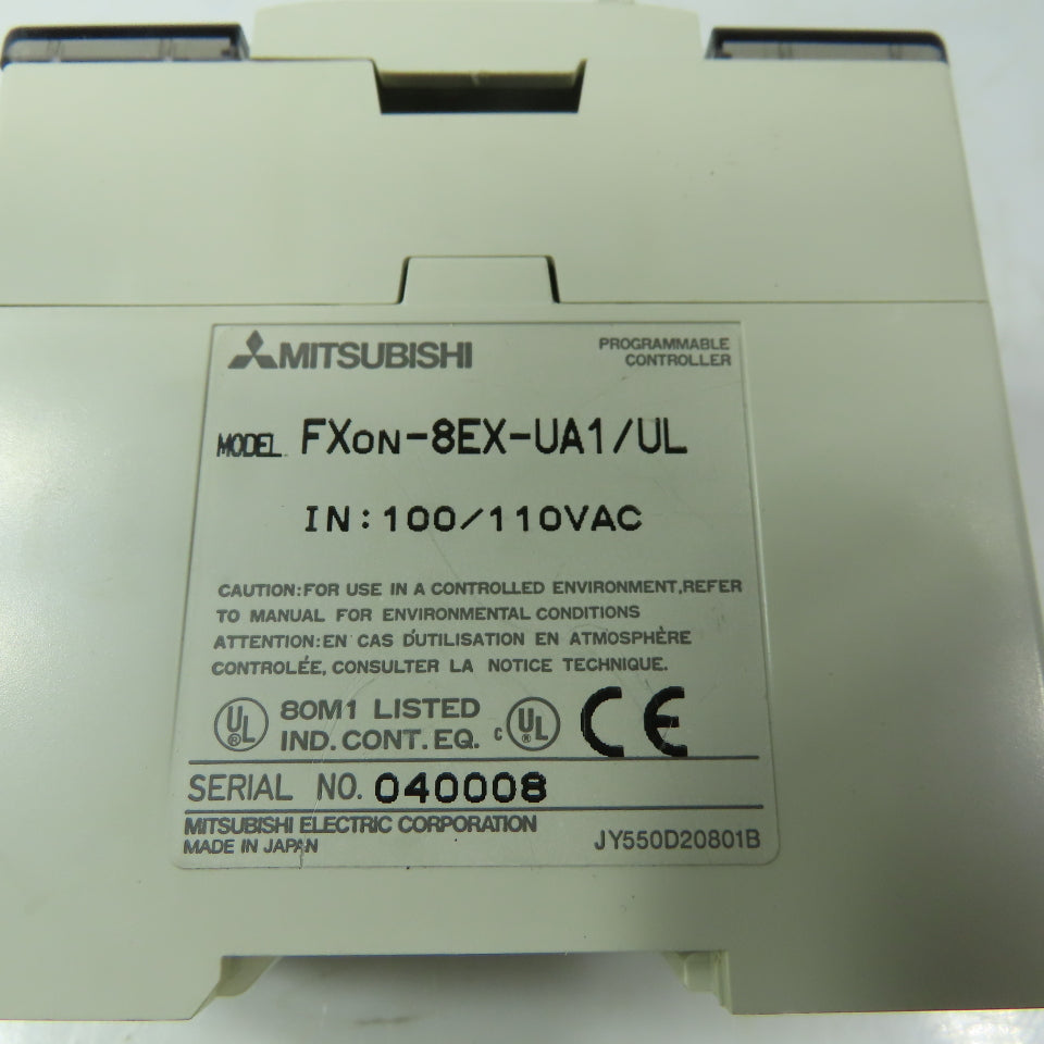 MITSUBISHI FXon-8EYR-UA1/UL PLC Controller Input Module 100/110VAC