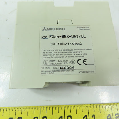 MITSUBISHI FXon-8EYR-UA1/UL PLC Controller Input Module 100/110VAC