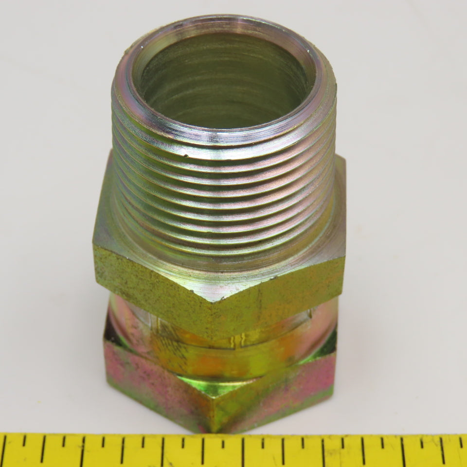 1" (-16) NPSM Female Swivel x 1" NPSM Male Straight Hydraulic Adaptor