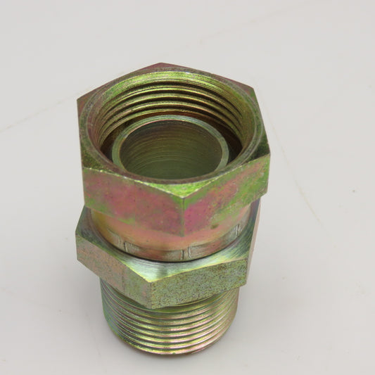 1" (-16) NPSM Female Swivel x 1" NPSM Male Straight Hydraulic Adaptor