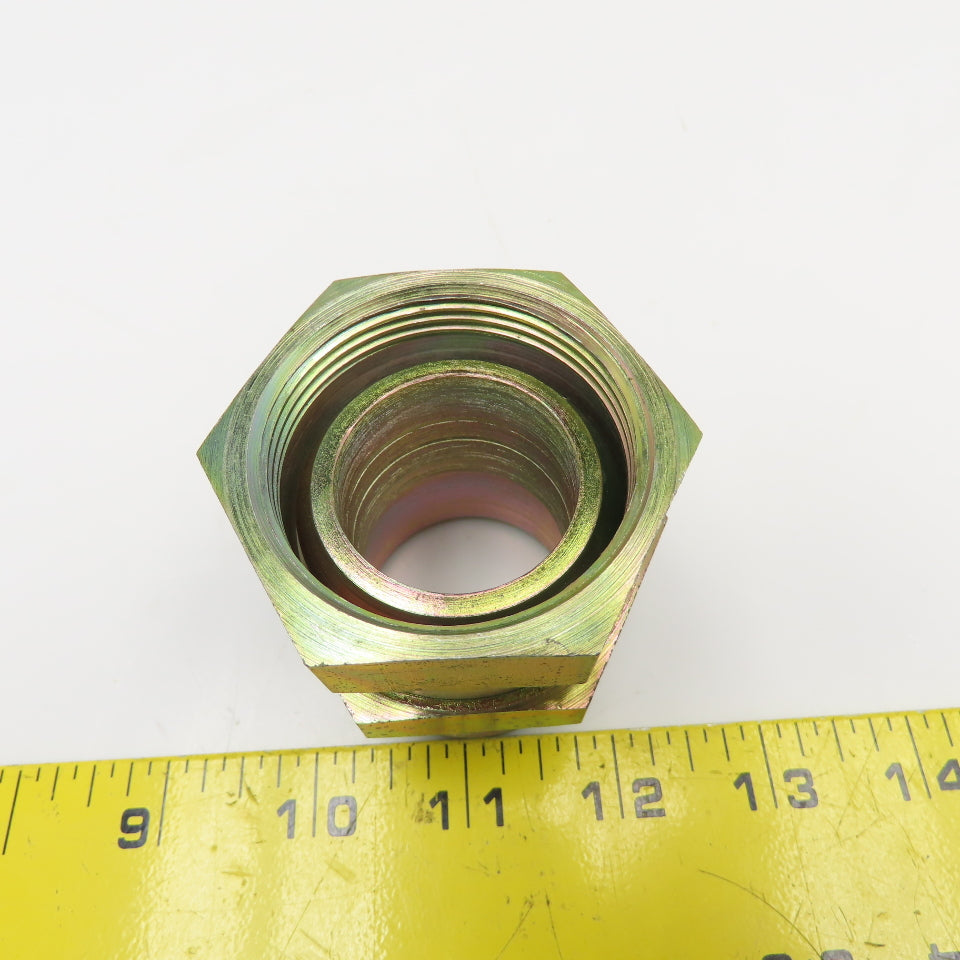 1-1/2" (-24) Female Swivel NPSM x 1-1/2" (-24) Male NPSM Straight Adaptor