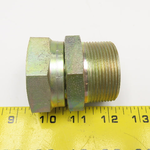 1-1/2" (-24) Female Swivel NPSM x 1-1/2" (-24) Male NPSM Straight Adaptor