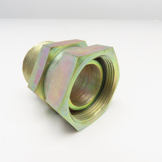 1-1/2" (-24) Female Swivel NPSM x 1-1/2" (-24) Male NPSM Straight Adaptor