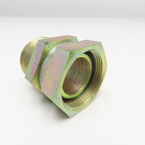 1-1/2" (-24) Female Swivel NPSM x 1-1/2" (-24) Male NPSM Straight Adaptor