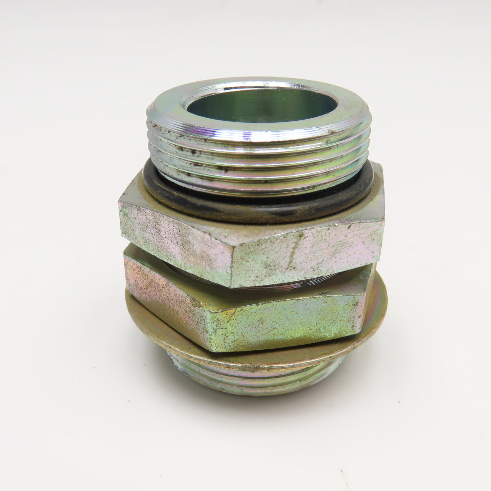 1-1/4" (-20) Male  x 1-1/4" (-20) Male ORB Bulkhead Fitting