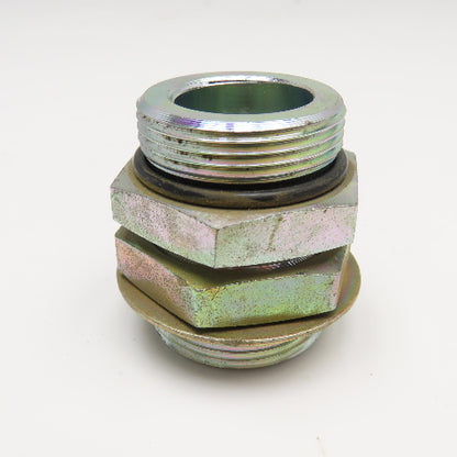 1-1/4" (-20) Male  x 1-1/4" (-20) Male ORB Bulkhead Fitting